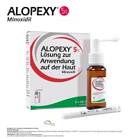 ALOPEXY 5% Lösung zur Anwendung auf der Haut - 3X60ml - Haarausfall