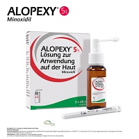 ALOPEXY 5% Lösung zur Anwendung auf der Haut - 3X60ml - Haarausfall