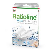 RATIOLINE aqua Duschpflaster Plus 10x15 cm steril - 5Stk - AQUA