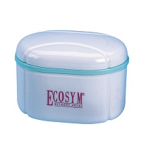 PROTHESENBOX Ecosym oval mit Sieb 3tlg - 1Stk