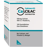 CALCILAC Kautabletten - 100Stk - Calcium & Vitamin D3