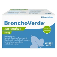 BRONCHOVERDE Hustenlöser 50 mg Brausetabletten - 20Stk - Pflanzliche Hustenmittel
