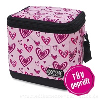 COOLSAFE Medikamenten Kühltasche 2-8° C Herzchen - 1Stk