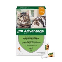 ADVANTAGE 40 mg Lsg.f.kl.Katzen/kl.Zierkaninchen - 4X0.4ml - advantage