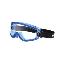 SCHUTZBRILLE Kl.1 UV+Antikratz+-beschlag+Band - 1Stk