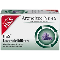 H&S Lavendelblüten Filterbeutel - 20X1.0g - Beruhigung, Schlaf, Herz, Kreislauf, Nerven