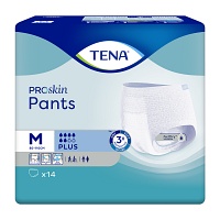 TENA PANTS Plus M bei Inkontinenz - 14Stk - Einlagen & Netzhosen