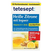 TETESEPT heiße Zitrone mit Ingwer zuckerfr.Pulver - 10X3g