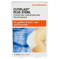 CUTIPLAST Plus steril 5x7 cm Verband - 5Stk - Sterile Pflaster