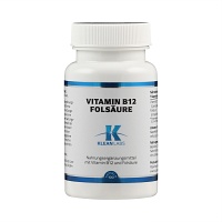 VITAMIN B12+FOLSÄURE KLEAN LABS Kapseln - 100Stk - Vegan