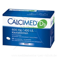 CALCIMED D3 600 mg/400 I.E. Kautabletten - 96Stk - Calcium & Vitamin D3