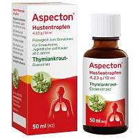 ASPECTON Hustentropfen - 50ml - Abwehr, Husten & Halsschmerzen