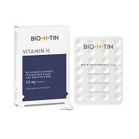 BIO-H-TIN Vitamin H 2,5 mg für 4 Wochen Tabletten - 28Stk - Haut, Haare & Nägel