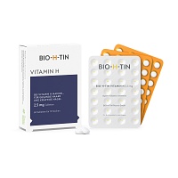BIO-H-TIN Vitamin H 2,5 mg für 12 Wochen Tabletten - 84Stk - Haut, Haare & Nägel