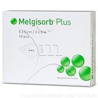 MELGISORB Plus Alginat Verband 5x5 cm steril - 10Stk
