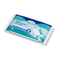 TENA WET Wash Glove parfümiert 15x23 cm blau - 5Stk - Weitere Produkte von Tena