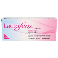 LACTOFEM Milchsäure Vaginalzäpfchen - 7Stk - Unterstützung der Vaginalflora