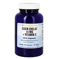 EISEN CHELAT 14 mg+Vitamin C GPH Kapseln - 180Stk