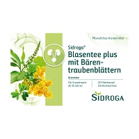 SIDROGA Blasentee plus mit Bärentraubenblättern - 20X2.0g - Blasenentzündung