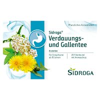 SIDROGA Verdauungs- und Gallentee Filterbeutel - 20X2.0g - Magen, Darm & Leber
