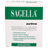 SAGELLA active Reinigungstücher - 10Stk - Intimpflege