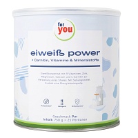 FOR YOU eiweiß power pur Pulver - 750g - Energy-Drinks