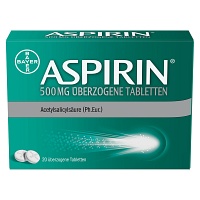 ASPIRIN 500 mg überzogene Tabletten - 20Stk - Grippe & Fieber
