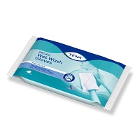 TENA WET Wash Glove parfümfrei 15x23 cm blau - 5Stk - Weitere Produkte von Tena