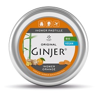 INGWER GINJER Pastillen Bio - 40g - Ingwer Ginjer Original - Die Kraft der Knolle