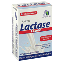 LACTASE 14.000 FCC Tabletten im Spender - 80Stk - Nahrungsergänzung