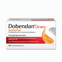 DOBENDAN Direkt zuckerfrei Flurbiprofen 8,75mg Lut - 24Stk - Halsschmerzen