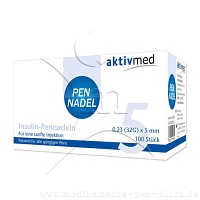 PEN-NADELN Universal 5 Kanülen 0,23x5 mm 32 G - 100Stk