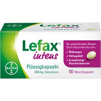 LEFAX intens Flüssigkapseln 250 mg Simeticon - 50Stk - Bauchschmerzen & Blähungen