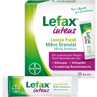 LEFAX intens Lemon Fresh Mikro Granul.250 mg Sim. - 20Stk - Bauchschmerzen & Blähungen