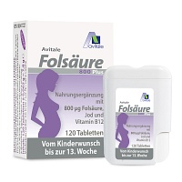 FOLSÄURE 800 Plus B12+Jod Tabletten - 120Stk - Familienplanung