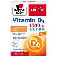 DOPPELHERZ Vitamin D3 1000 I.E. EXTRA Tabletten - 45Stk - Calcium & Vitamin D3