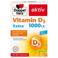 DOPPELHERZ Vitamin D3 1000 I.E. EXTRA Tabletten - 45Stk - Calcium & Vitamin D3