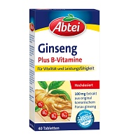 ABTEI Ginseng Plus B-Vitamine Tabletten - 40Stk - Abtei®