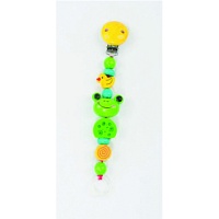 SCHNULLERKETTE Holz Frosch - 1Stk