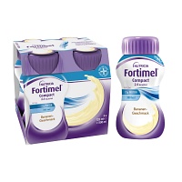 FORTIMEL Compact 2.4 kcal Bananengeschmack - 4X125ml - Trinknahrung & Sondennahrung