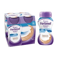 FORTIMEL Compact 2.4 kcal Cappuccinogeschmack - 4X125ml - Trinknahrung & Sondennahrung