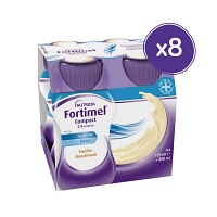 FORTIMEL Compact 2.4 kcal Vanillegeschmack - 8X4X125ml - Trinknahrung & Sondennahrung