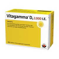 VITAGAMMA D3 2.000 I.E. Vitamin D3 NEM Tabletten - 200Stk - Abwehrkräfte