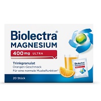BIOLECTRA Magnesium 400 mg ultra Trinkgran.Orange - 20Stk - Trinkgranulat