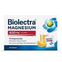BIOLECTRA Magnesium 400 mg ultra Trinkgran.Orange - 40Stk - Trinkgranulat