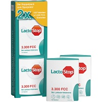 LACTOSTOP 3.300 FCC Tabletten Klickspender Dop.Pa. - 2X100Stk - Verdauungsenzyme