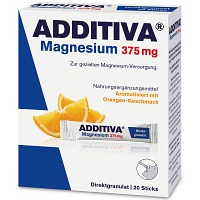 ADDITIVA Magnesium 375 mg Sticks Orange - 20Stk - Magnesium