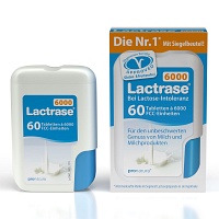 LACTRASE 6.000 FCC Tabletten im Klickspender - 60Stk - Lactoseintoleranz