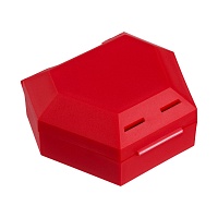 ZAHNSPANGENBOX mit Kordel rot - 1Stk