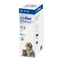 AMFLEE 2,5 mg/ml Spray Lösung f.Hunde/Katzen - 100ml - Zecken, Flöhe & Co.